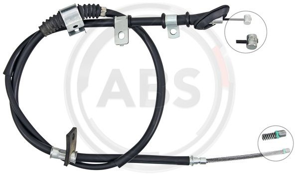 Cablu, frana de parcare dreapta (K14198 ABS) HYUNDAI