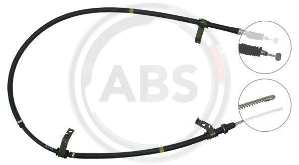 Cablu, frana de parcare dreapta (K14318 ABS) KIA