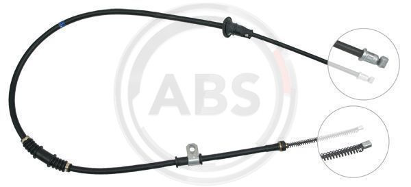 Cablu, frana de parcare dreapta (K14938 ABS) MITSUBISHI
