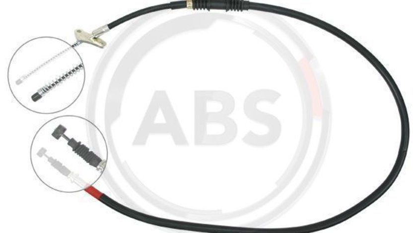 Cablu, frana de parcare dreapta (K15408 ABS) OPEL,VAUXHALL