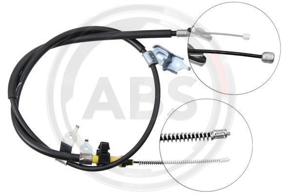 Cablu, frana de parcare dreapta (K16528 ABS) DAIHATSU,TOYOTA