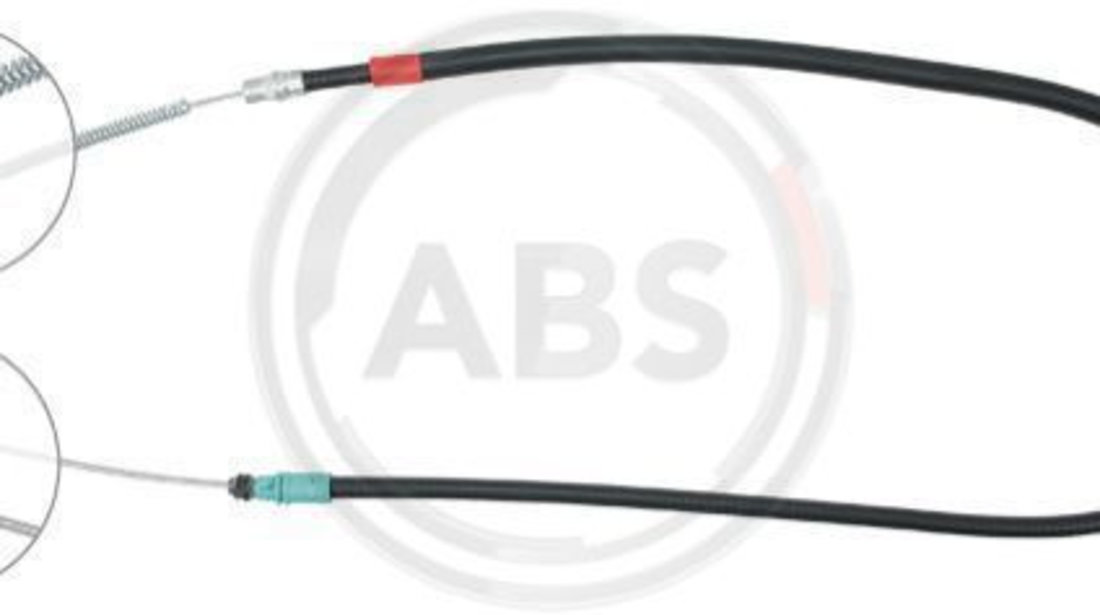 Cablu, frana de parcare dreapta (K16917 ABS) OPEL,RENAULT,VAUXHALL