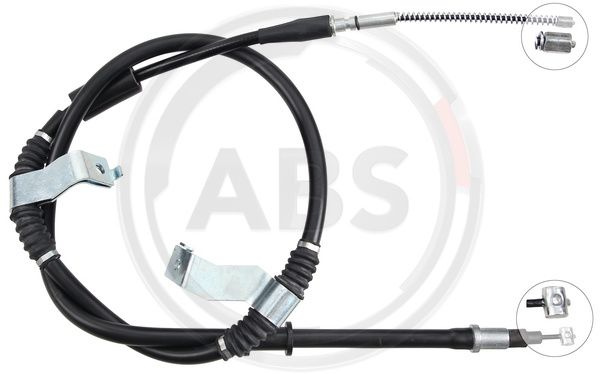 Cablu, frana de parcare dreapta (K17008 ABS) CHEVROLET,DAEWOO