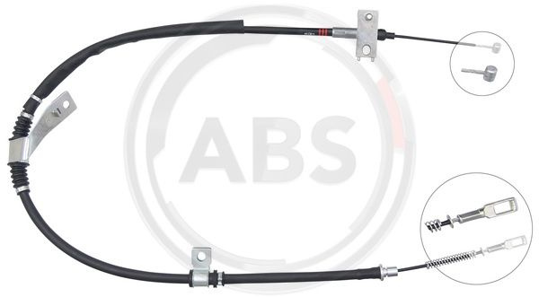 Cablu, frana de parcare dreapta (K17459 ABS) SSANGYONG