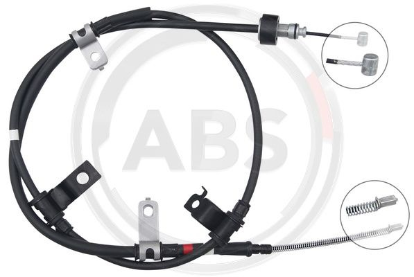 Cablu, frana de parcare dreapta (K17506 ABS) HYUNDAI