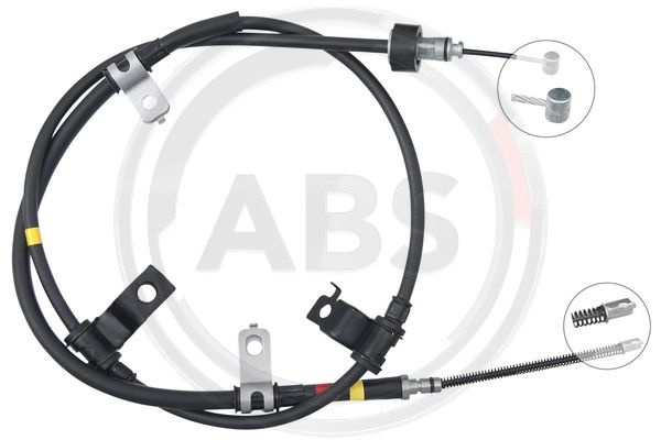 Cablu, frana de parcare dreapta (K17507 ABS) HYUNDAI