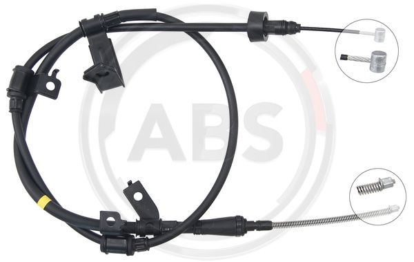 Cablu, frana de parcare dreapta (K17509 ABS) HYUNDAI,KIA