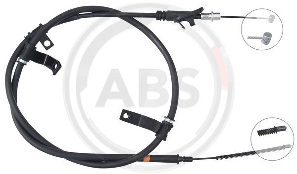 Cablu, frana de parcare dreapta (K17518 ABS) HYUNDAI
