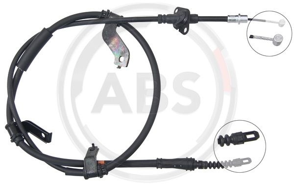 Cablu, frana de parcare dreapta (K17523 ABS) HYUNDAI