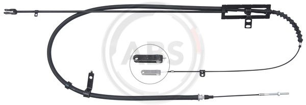 Cablu, frana de parcare dreapta (K17554 ABS) KIA