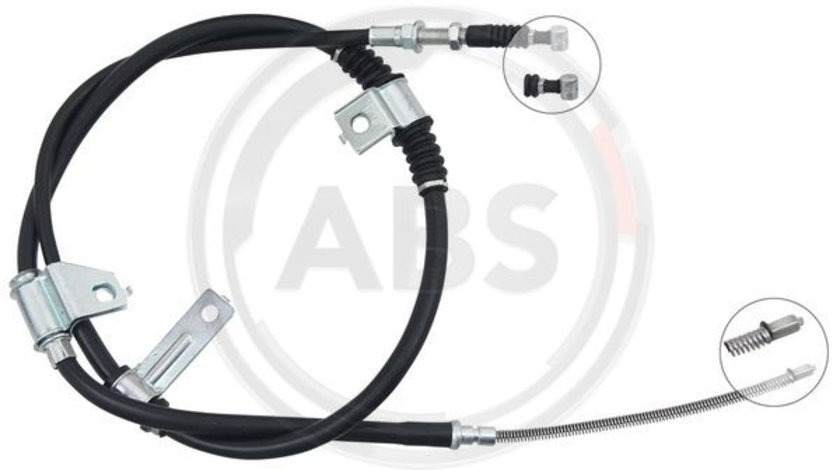Cablu, frana de parcare dreapta (K17555 ABS) HYUNDAI
