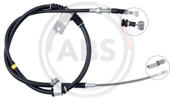 Cablu, frana de parcare dreapta (K17559 ABS) HYUNDAI