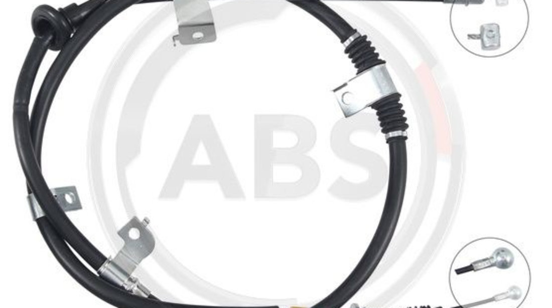 Cablu, frana de parcare dreapta (K17636 ABS) Citroen,MITSUBISHI,PEUGEOT
