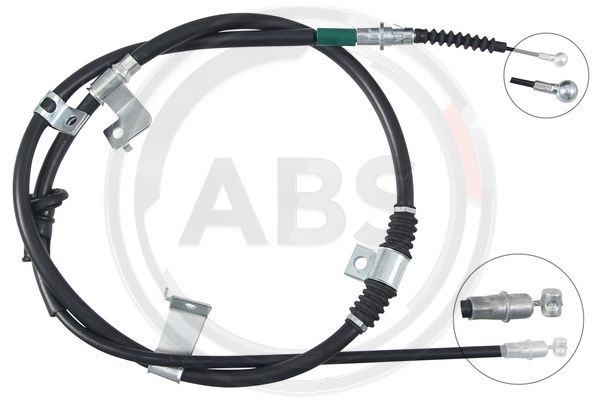 Cablu, frana de parcare dreapta (K17637 ABS) Citroen,MITSUBISHI,PEUGEOT