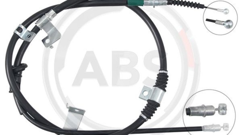 Cablu, frana de parcare dreapta (K17637 ABS) Citroen,MITSUBISHI,PEUGEOT