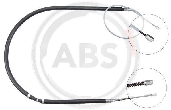 Cablu, frana de parcare dreapta (K18266 ABS) SKODA