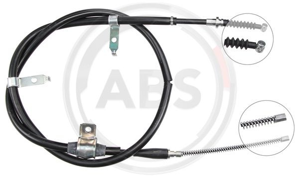 Cablu, frana de parcare dreapta (K18922 ABS) MAZDA