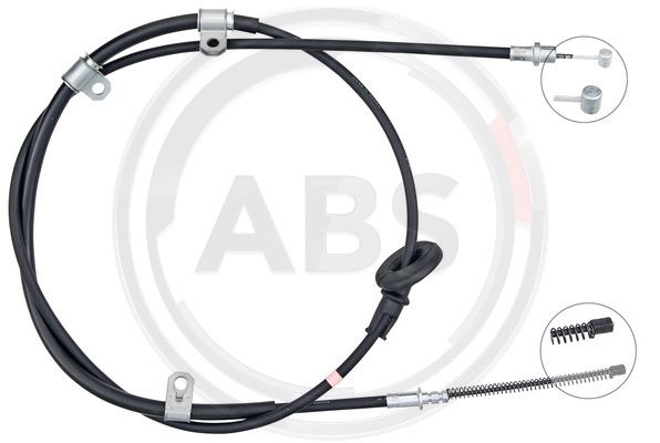 Cablu, frana de parcare dreapta (K19052 ABS) MITSUBISHI