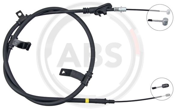 Cablu, frana de parcare dreapta (K19158 ABS) HYUNDAI