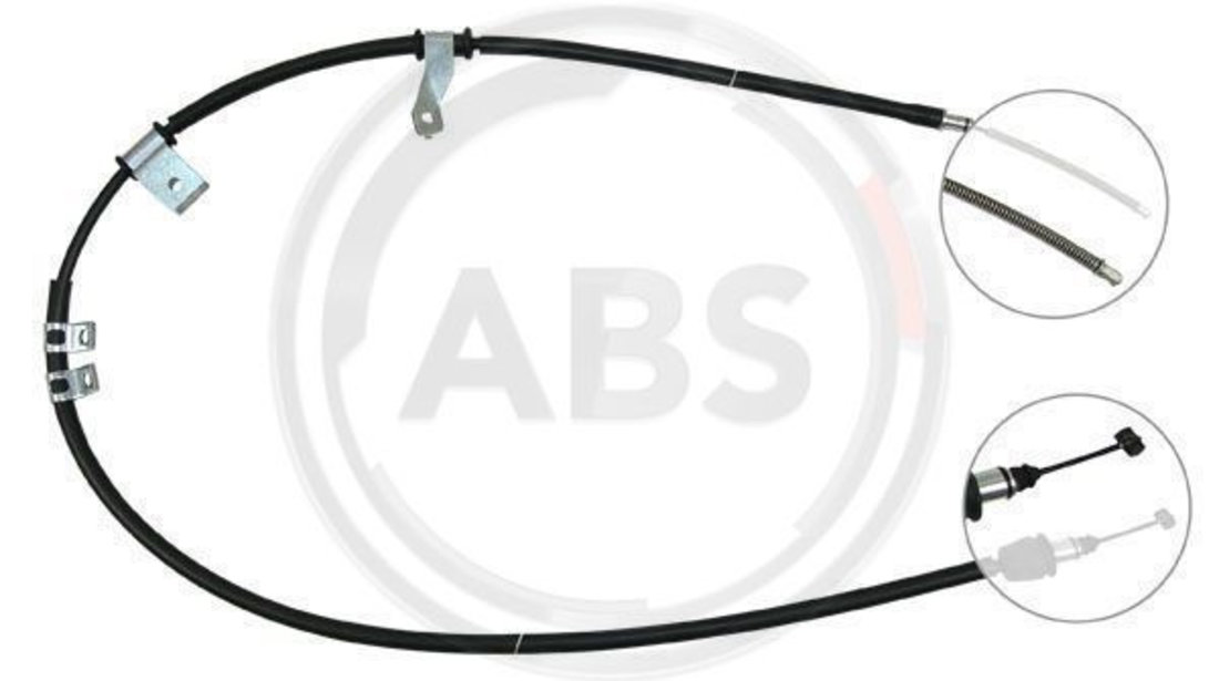 Cablu, frana de parcare dreapta (K19168 ABS) HYUNDAI
