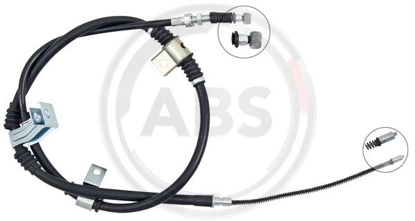 Cablu, frana de parcare dreapta (K19248 ABS) HYUNDAI