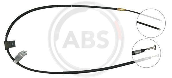 Cablu, frana de parcare dreapta (K19748 ABS) FIAT