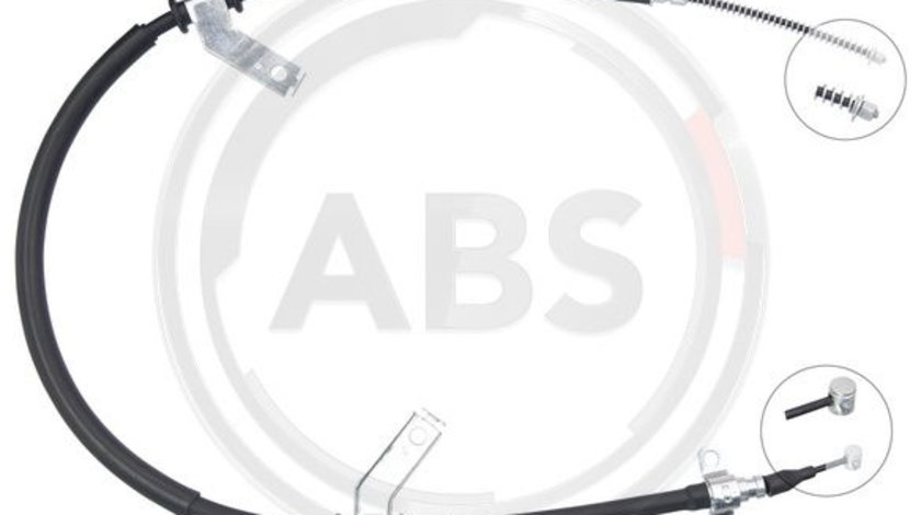 Cablu, frana de parcare dreapta (K19843 ABS) DAEWOO,SSANGYONG