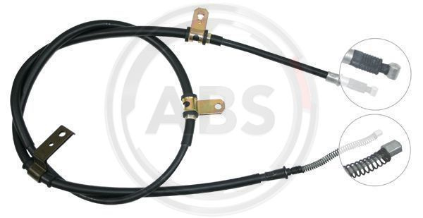 Cablu, frana de parcare dreapta (K19988 ABS) MITSUBISHI,MITSUBISHI (BJC)