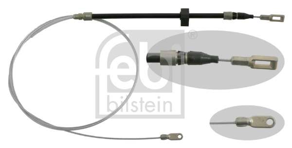 Cablu, frana de parcare fata (27974 FEBI BILSTEIN) MERCEDES-BENZ,VW