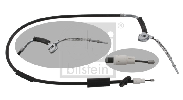 Cablu, frana de parcare fata (34913 FEBI BILSTEIN) MERCEDES-BENZ