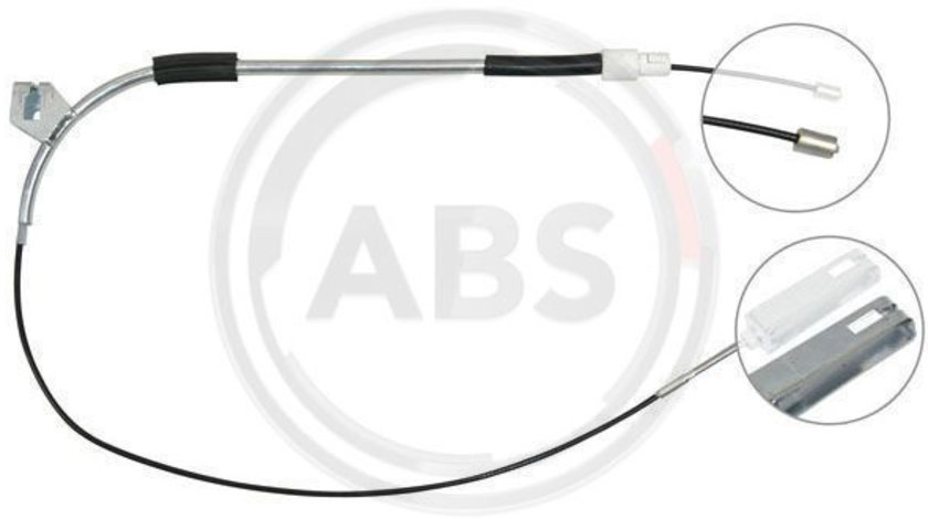 Cablu, frana de parcare fata (K10001 ABS) MERCEDES-BENZ