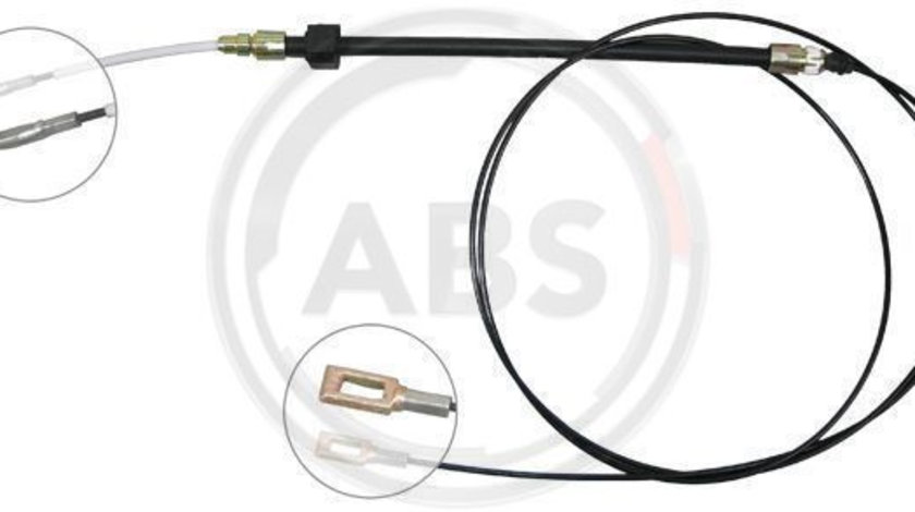 Cablu, frana de parcare fata (K13201 ABS) MERCEDES-BENZ,VW