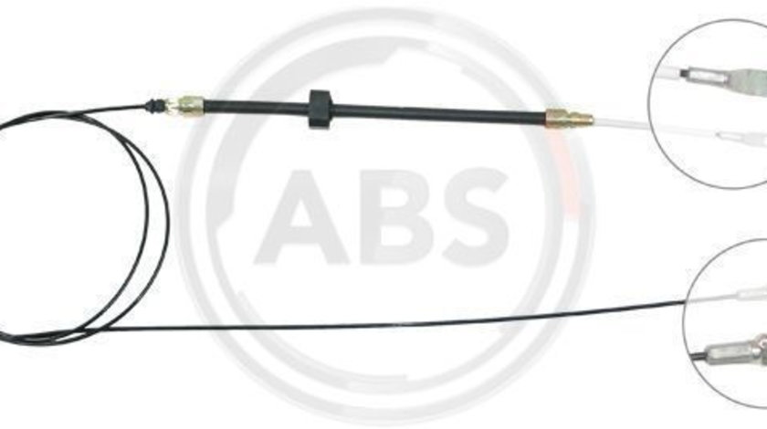 Cablu, frana de parcare fata (K13231 ABS) MERCEDES-BENZ,VW