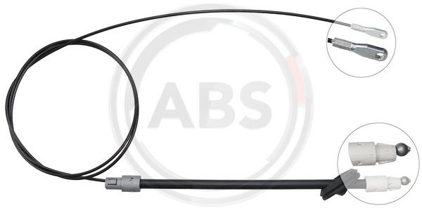 Cablu, frana de parcare fata (K13963 ABS) MERCEDES-BENZ,VW