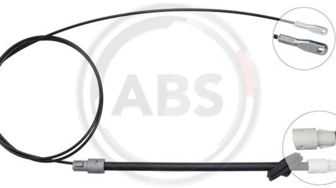 Cablu, frana de parcare fata (K13963 ABS) MERCEDES-BENZ,VW