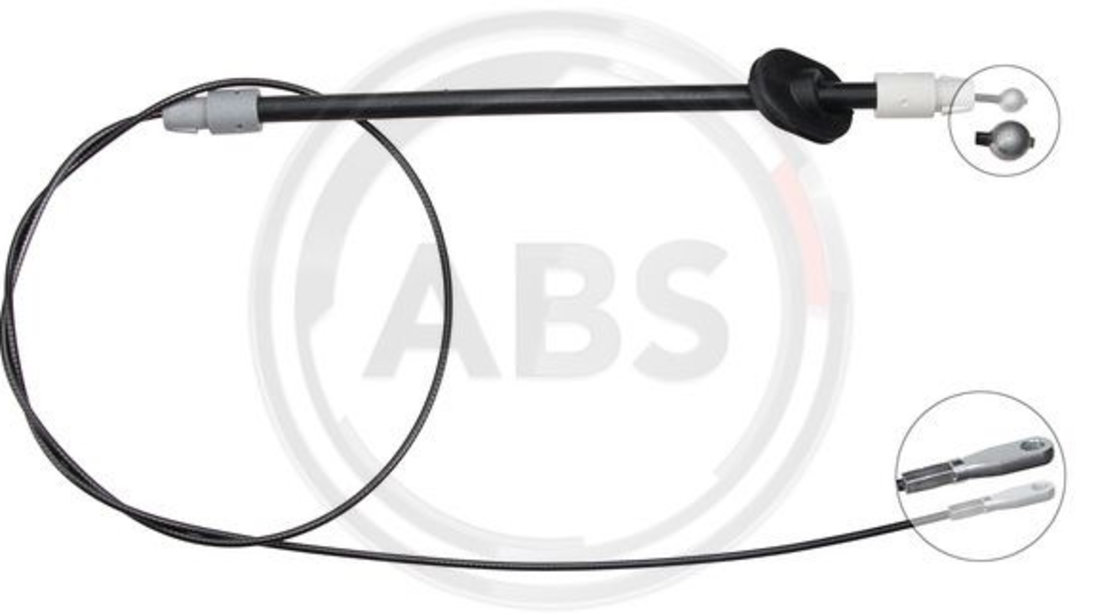 Cablu, frana de parcare fata (K13965 ABS) MERCEDES-BENZ,VW