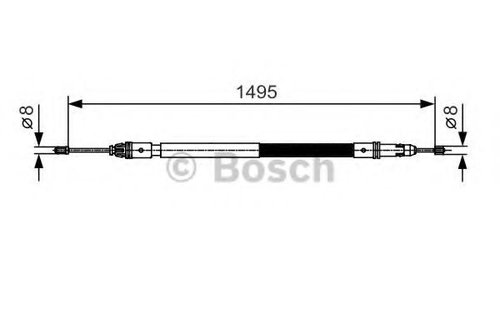 Cablu, frana de parcare FIAT SCUDO (272, 270) (2007 - 2016) BOSCH 1 987 482 118 piesa NOUA