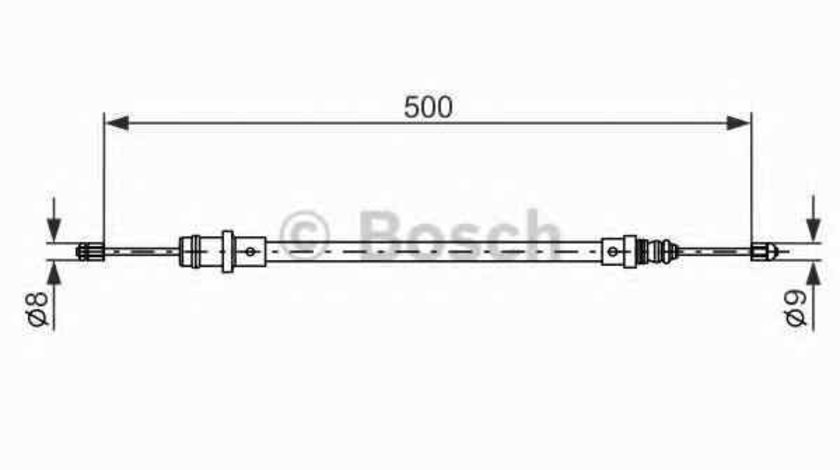 Cablu frana de parcare FIAT ULYSSE 220 BOSCH 1 987 477 565