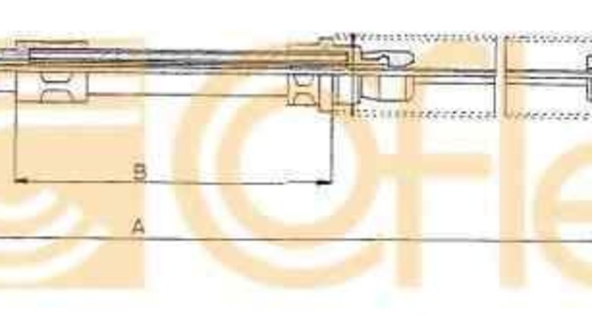 Cablu, frana de parcare FIAT UNO (146A/E) ADRIAUTO AD110282