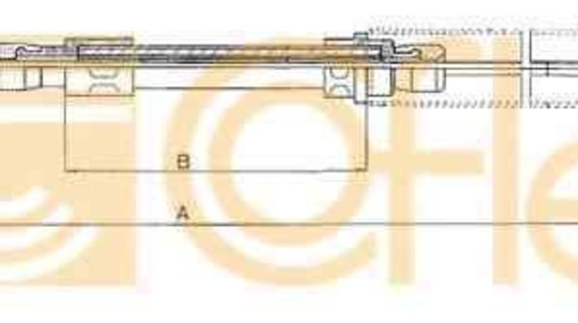 Cablu, frana de parcare FIAT UNO (146A/E) ADRIAUTO AD110283