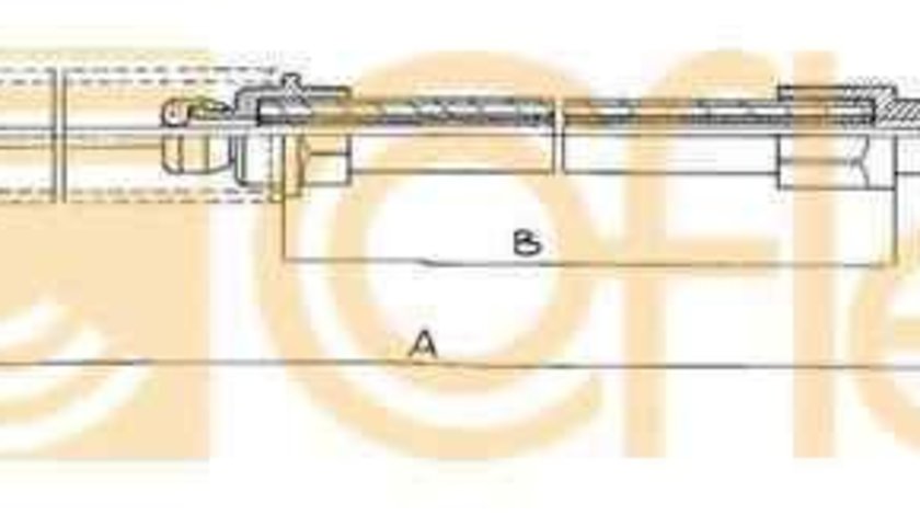 Cablu, frana de parcare FIAT UNO (146A/E) ADRIAUTO AD110221