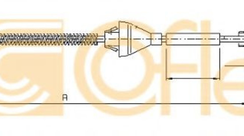 Cablu, frana de parcare FORD FOCUS II (DA) (2004 - 2012) COFLE 10.5365 piesa NOUA