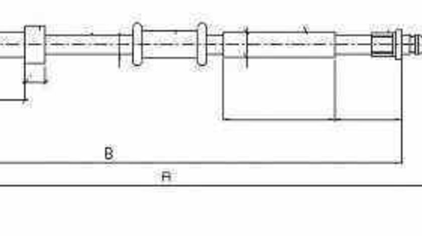 Cablu frana de parcare FORD KA RB ADRIAUTO AD132541