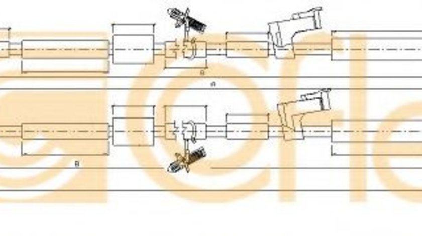 Cablu, frana de parcare FORD KUGA I (2008 - 2016) COFLE 10.5452 piesa NOUA