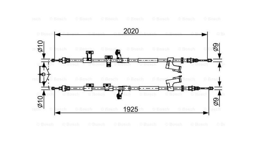 Cablu, frana de parcare Ford KUGA II (DM2) 2012-2016 #2 1805451