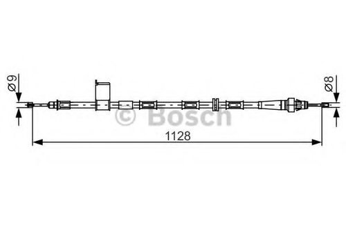 Cablu, frana de parcare JEEP GRAND CHEROKEE II (WJ, WG) (1998 - 2005) BOSCH 1 987 482 363 piesa NOUA