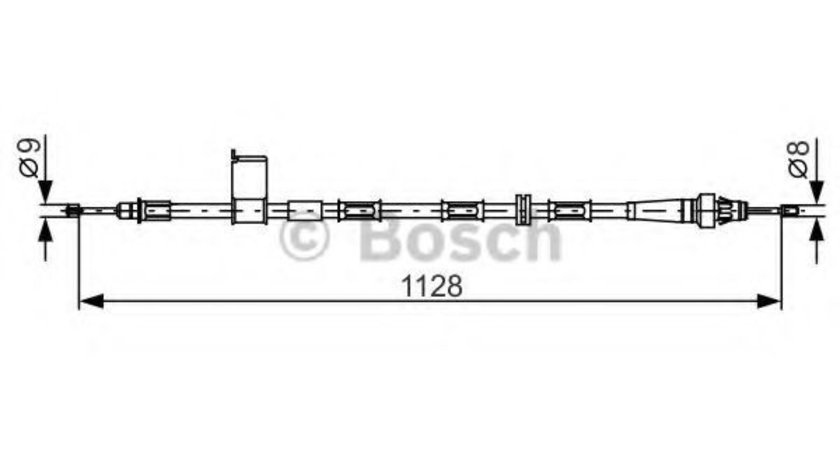 Cablu, frana de parcare JEEP GRAND CHEROKEE II (WJ, WG) (1998 - 2005) BOSCH 1 987 482 363 piesa NOUA