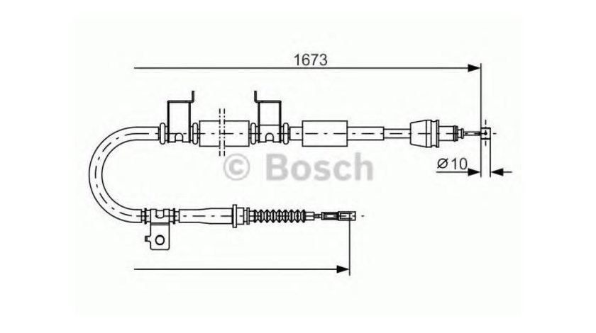 Cablu, frana de parcare Kia CEE D hatchback (ED) 2006-2012 #2 1987482362