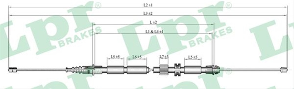 Cablu, Frana De Parcare Lpr Ford C0263B