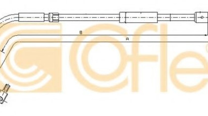 Cablu, frana de parcare MERCEDES A-CLASS (W169) (2004 - 2012) COFLE 10.9334 piesa NOUA